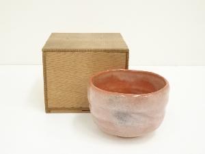 膳所焼　岩崎新定造　色絵兜茶碗（共箱）